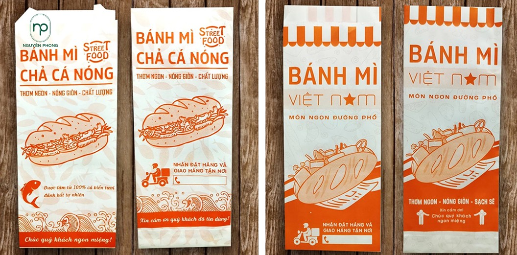 Tạo dựng thương hiệu bánh mì qua túi giấy